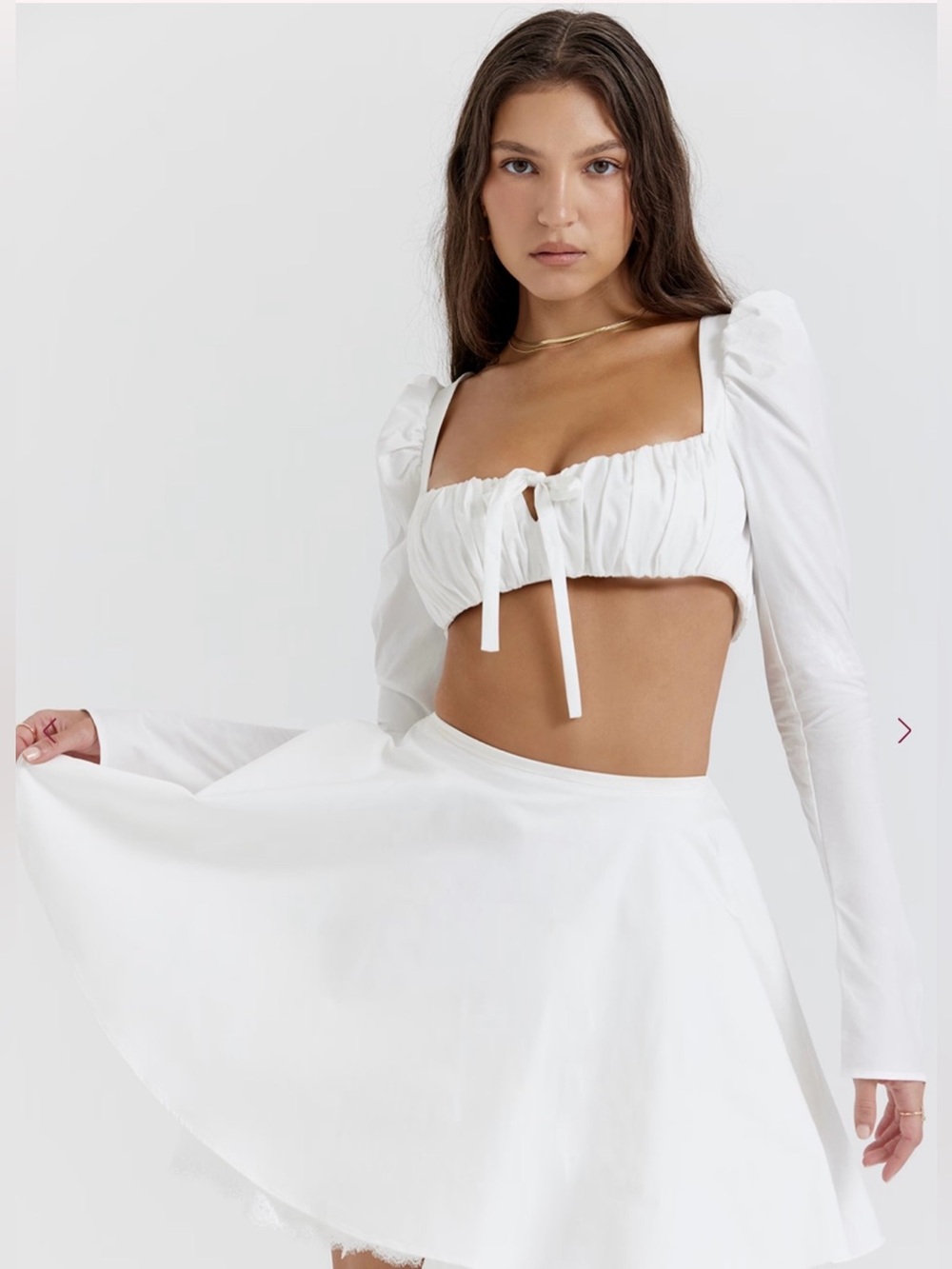 NWT Shira Long Sleeve Crop Top